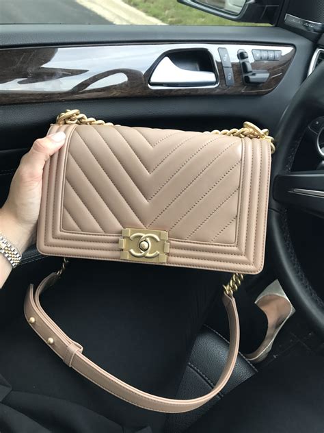 chanel beige boy bag gold hardware|A Complete Guide on Chanel Hardware .